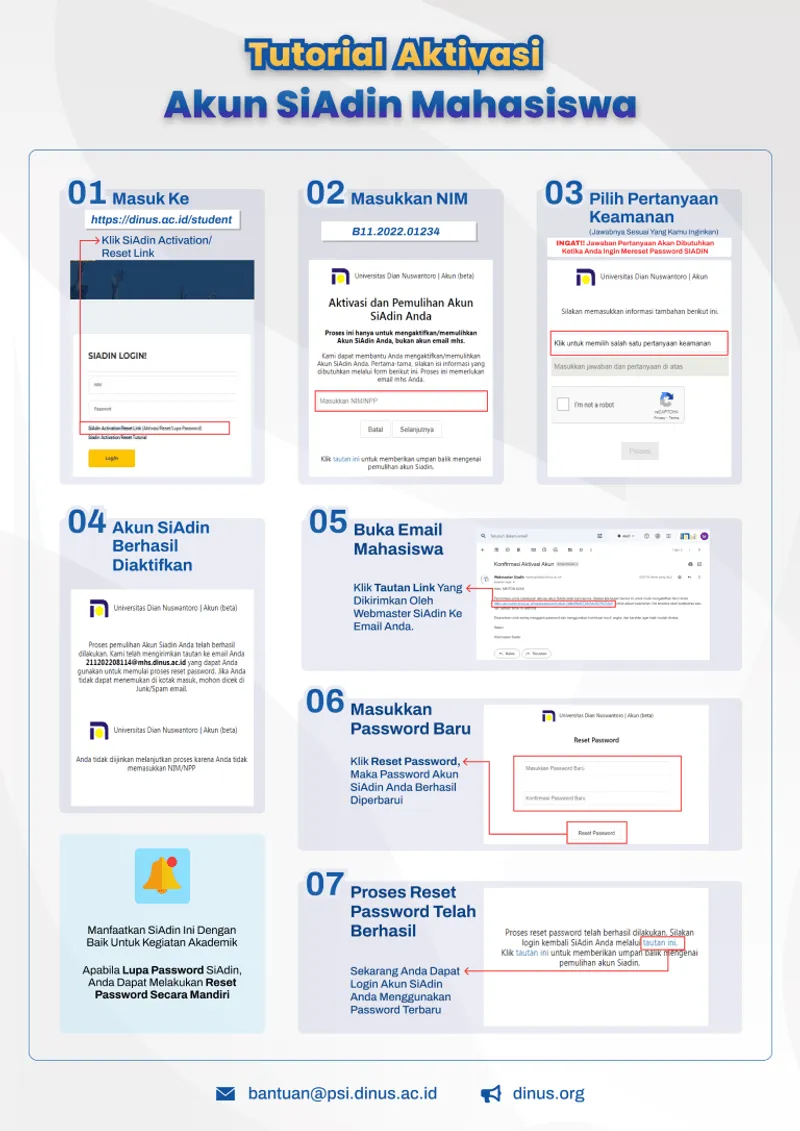 Tutorial Aktivasi Akun Siadin - Proses aktivasi lengkap akun Siadin