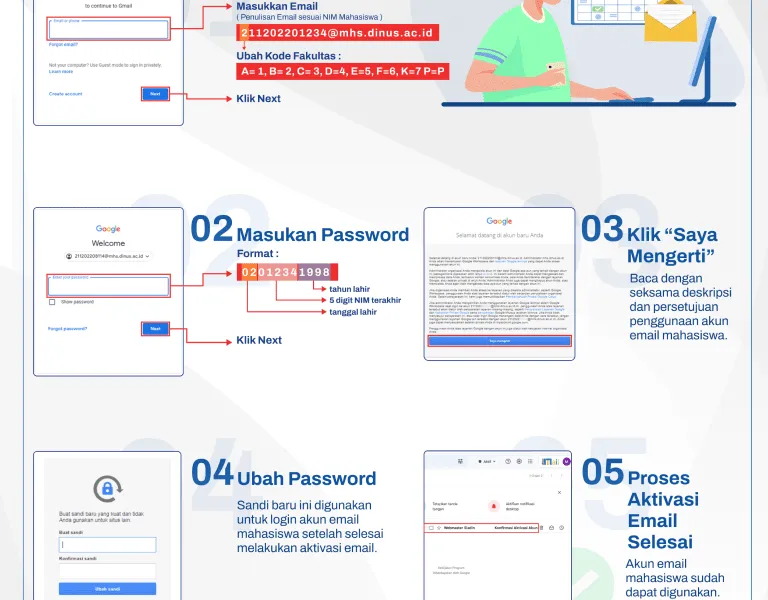 Tutorial Aktivasi Email Mahasiswa - Langkah-langkah aktivasi email mahasiswa