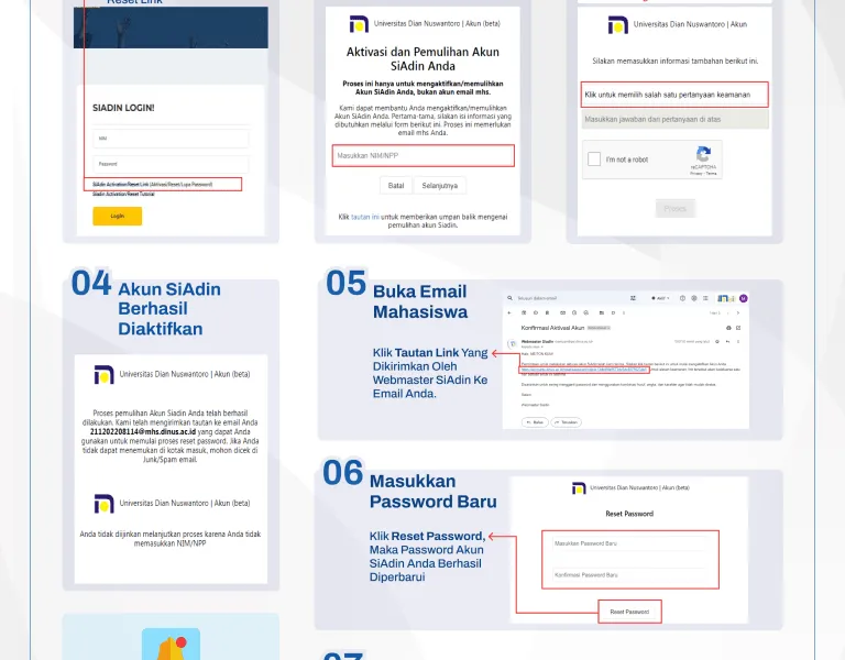 Tutorial Aktivasi Akun Siadin - Proses aktivasi lengkap akun Siadin